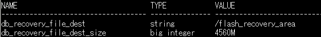 DB_RECOVERY_FILE_DEST,DB_RECOVERY_FILE_DEST_SIZE