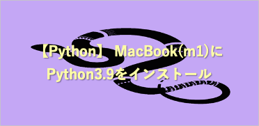 macbook(m1) python install