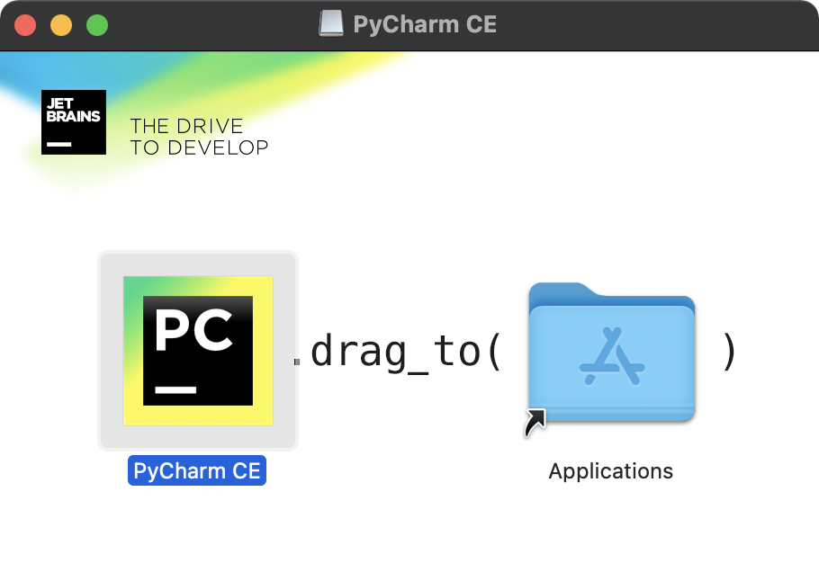 PyCharm CE
ドラッグ＆ドロップ画面