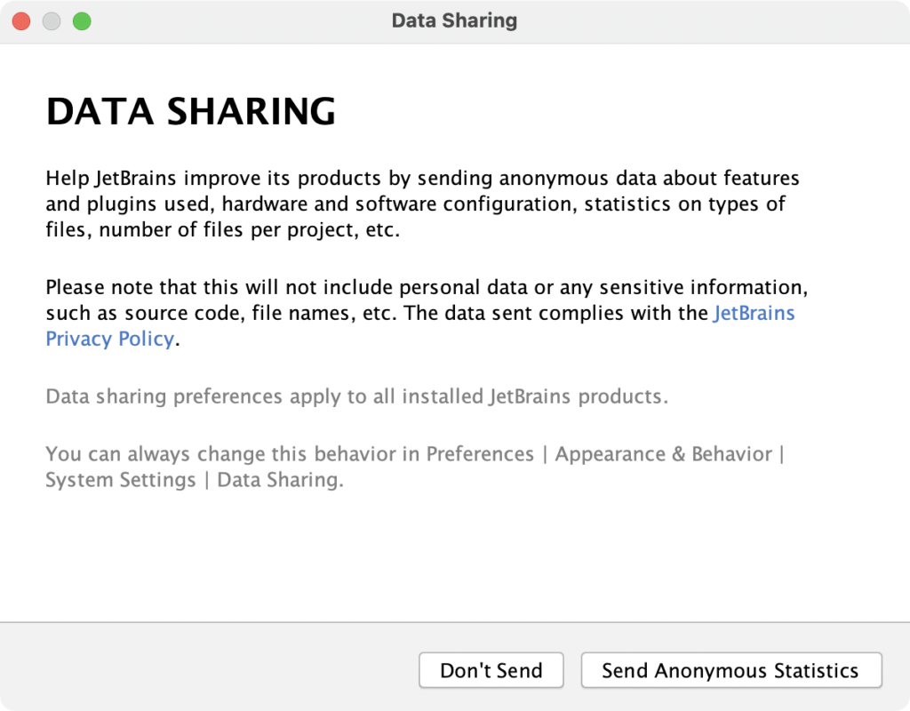 PyCharm DATA SHARING