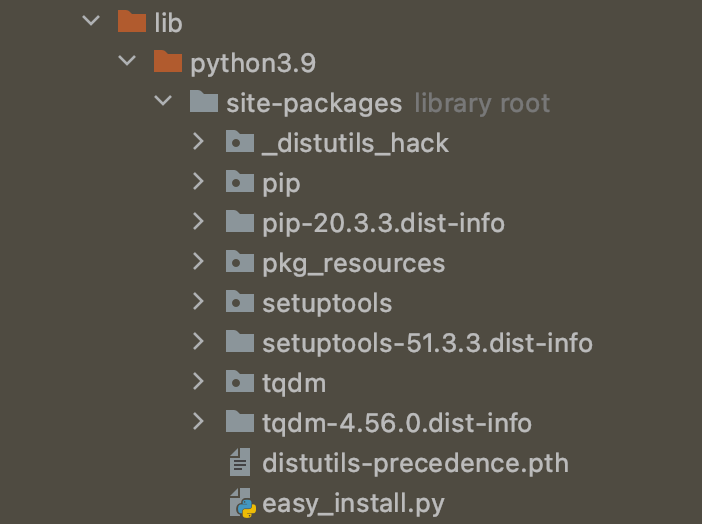 pycharm
venv lib bin