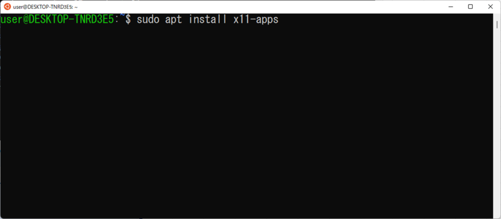 sudo apt install x11-apps